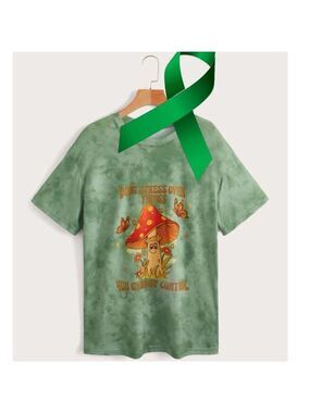 Mystic Sunshine Fairycore x Mental Health graphic oversized tee size large